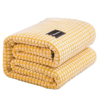 Cubierta de lana de leche suave y cómoda para cama individual infantil o aire acondicionado