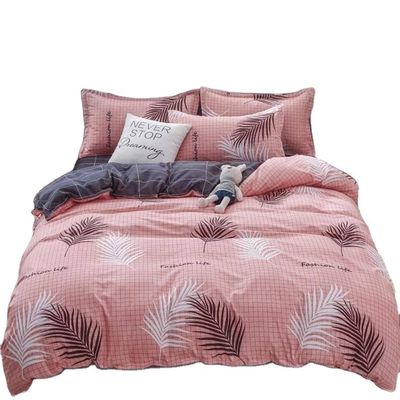 100% de lujo hotel cama de cama conjunto con 2pcs funda de almohada no desechable y personalizado