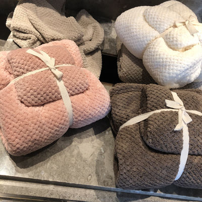 Inicio Logotipo personalizado Coral Velvet Microfibra Piña Toallas y Toallas de baño