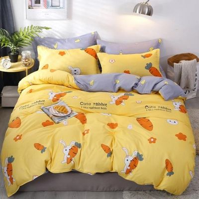 Tamaño personalizado Grado A Set de cobertura de edredón de terciopelo de invierno Sábana de lujo para ropa de cama moderna