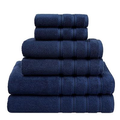 Antimicrobiana 6 piezas de toallas de juego 2024 Diseño para color personalizado Luxury Toallas de baño blancas