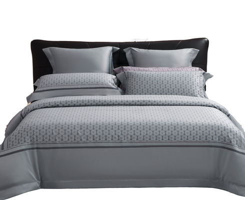 Modelo sólido 100% de algodón 60S 300TC Jacquard Sillón de cama plana para 2.2m 7 pies cama
