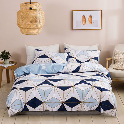 Conjuntos de cama impresos digitales personalizados Cubierta de edredón ligera Hoja de cama Hoja de cama Set de ropa de cama