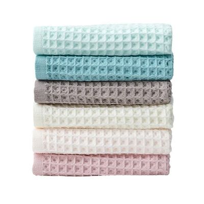 30*34cm Reutilizables Waffle tejido Toallas de cocina 100% de algodón Plato para sus necesidades de limpieza