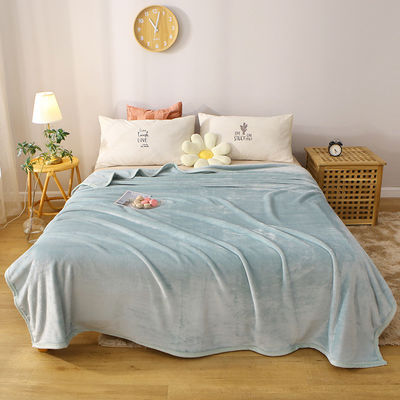 Cubierta de sofá de flanela de coral de lana de leche espesa para siesta de oficina y aire acondicionado