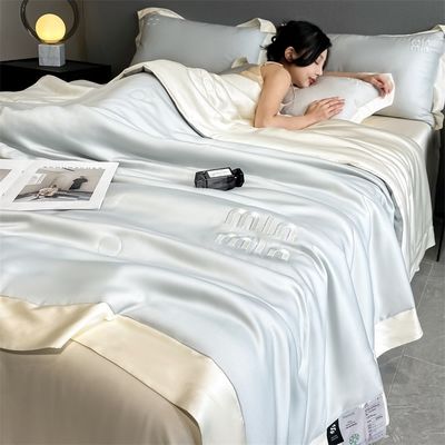 Cubierta de seda lavada de lujo de bodas cuatro piezas y tres piezas para dormir cómodamente