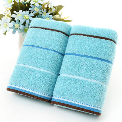 Toalla de baño en satén rayado Jacquard material de algodón puro para clientes de todas las edades