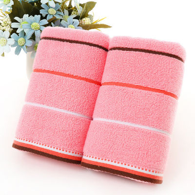 Toalla de baño en satén rayado Jacquard material de algodón puro para clientes de todas las edades