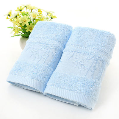 Toalla de fibra de bambú caliente Jacquard 25 * 50cm para limpieza doméstica suave y absorbente