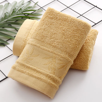 Toalla de fibra de bambú caliente Jacquard 25 * 50cm para limpieza doméstica suave y absorbente