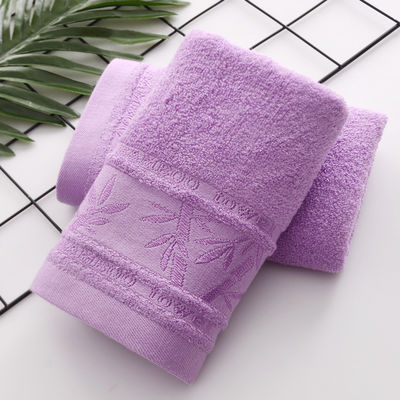 Toalla de fibra de bambú caliente Jacquard 25 * 50cm para limpieza doméstica suave y absorbente