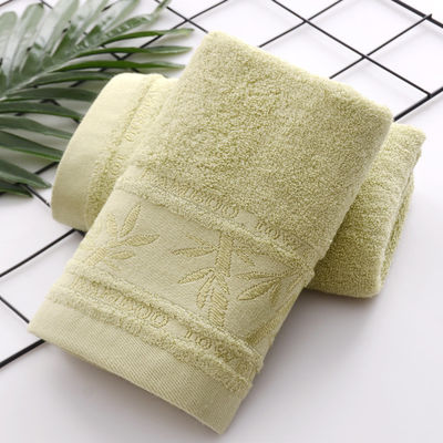 Toalla de fibra de bambú caliente Jacquard 25 * 50cm para limpieza doméstica suave y absorbente