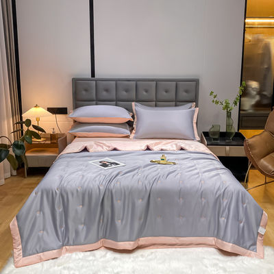 Hospital tamaño personalizado Tencel bordado de cuatro piezas para refrescar las noches de verano