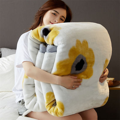 Cubierta Raschel de lujo de toda la temporada cama de lujo impresa casa dormitorio fluffy lanzamiento