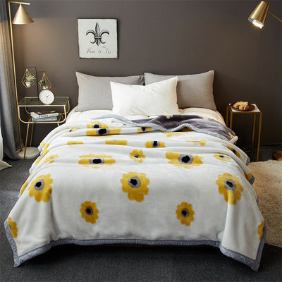 Cubierta Raschel de lujo de toda la temporada cama de lujo impresa casa dormitorio fluffy lanzamiento