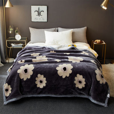 Cubierta Raschel de lujo de toda la temporada cama de lujo impresa casa dormitorio fluffy lanzamiento