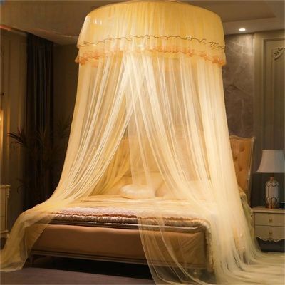 Proteja su sueño con nuestra red de mosquitos de techo de cúpula de 1,5/1,8/2m Tamaño de cama Color verde