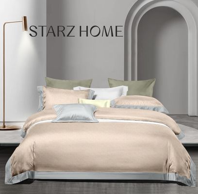 Inicio Personalizar Impresión Queen King Size Set de ropa de cama de algodón con plantas Flores y plantas