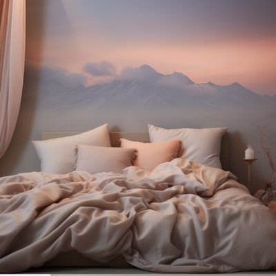Inicio Personalizar Impresión Queen King Size Set de ropa de cama de algodón con plantas Flores y plantas