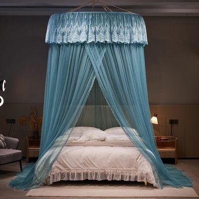 300tc Cuenta de hilos Hermosa red de mosquitos con cúpula de encaje para diseños personalizados de ropa de cama