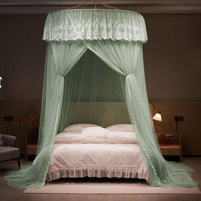 300tc Cuenta de hilos Hermosa red de mosquitos con cúpula de encaje para diseños personalizados de ropa de cama