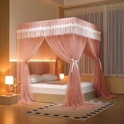 300tc Cuenta de hilos Hermosa red de mosquitos con cúpula de encaje para diseños personalizados de ropa de cama