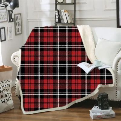 Navidad personalizada impresa sherpa lanzar suave acogedor de peluche de lana mantas para el sofá ropa de cama de invierno