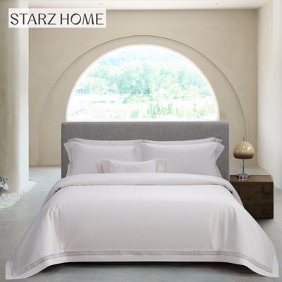 Hotel 3-4kg Jacquard ropa de cama de algodón Con un estuche de almohada 100% de algodón y textura suave