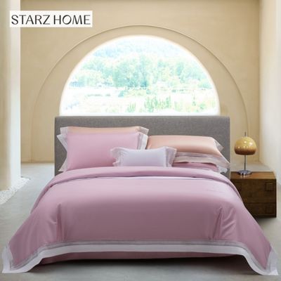 Hotel 3-4kg Jacquard ropa de cama de algodón Con un estuche de almohada 100% de algodón y textura suave
