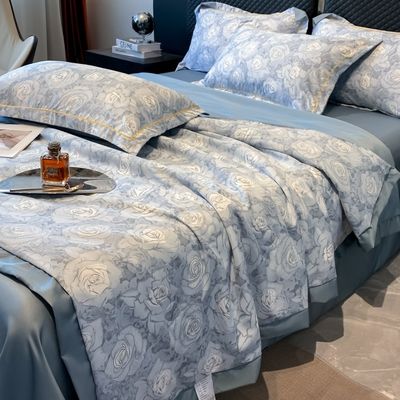 Estándares Nacionales Calidad de Color Fidelidad de Hielo Set de ropa de cama de seda Sillón de cama para cama de 2,0 m