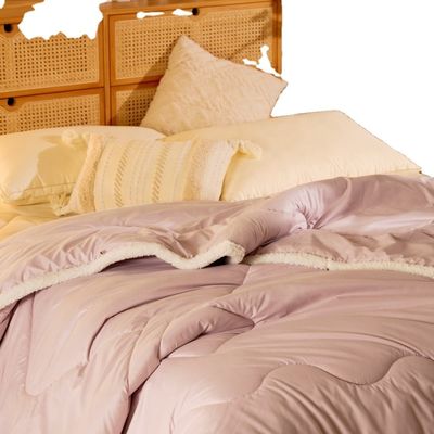 Sí Logotipo personalizado aceptado Set de ropa de cama de colcha antibacteriana con núcleo de lana australiana