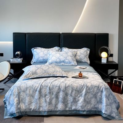 Estándares Nacionales Calidad de Color Fidelidad de Hielo Set de ropa de cama de seda Sillón de cama para cama de 2,0 m