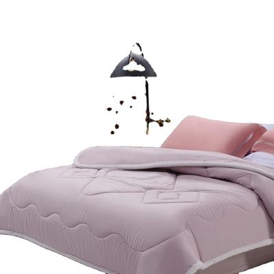 Sí Logotipo personalizado aceptado Set de ropa de cama de colcha antibacteriana con núcleo de lana australiana