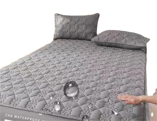 Consolador de algodón lavado de moda protector de colchón para gemelos tamaño completo King Queen