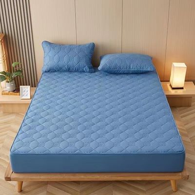 Consolador de algodón lavado de moda protector de colchón para gemelos tamaño completo King Queen