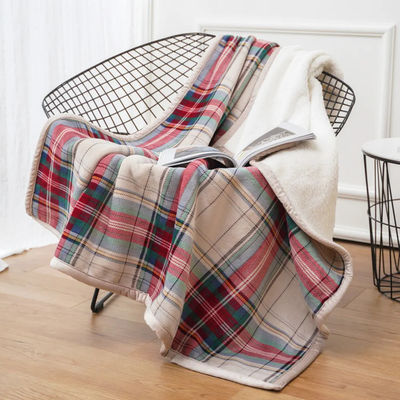 Sofá de placas personalizado popular flanel sherpa lana lanzar manta para los altos estándares