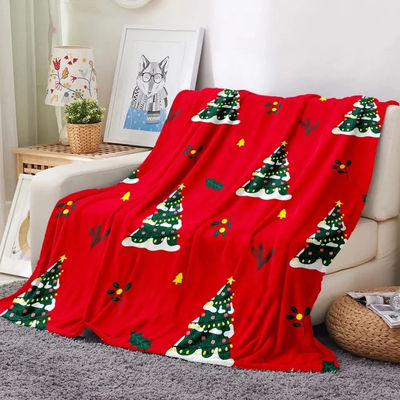 Suéter de Navidad Impresión Super Suave Blanca de Flanela Cama Sostenible para Niños