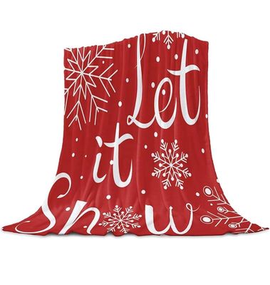 Suéter de Navidad Impresión Super Suave Blanca de Flanela Cama Sostenible para Niños