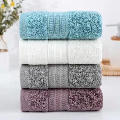 Conjunto de toallas de hotel de lujo Logotipo de bordado personalizado 100% de algodón Blanco baño Toallas para la mano y la cara