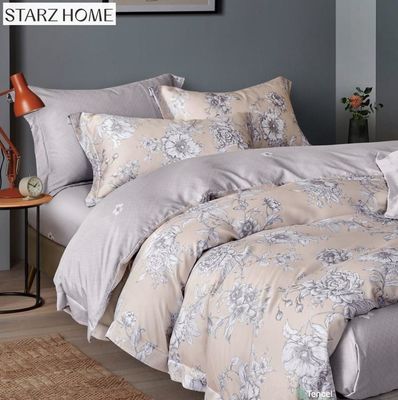 Conjunto de hojas de algodón 100% impresa Conjunto de ropa de cama para el hogar