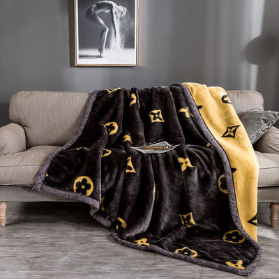 Cubiertas de cama con patrón cepillado y esponjoso para invierno