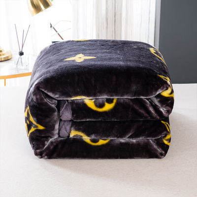 Cubiertas de cama con patrón cepillado y esponjoso para invierno