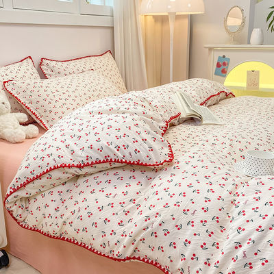 Calidad de color Grado 4 Conjuntos de ropa de cama de diseño para sábanas de tamaño King y conjuntos de edredones