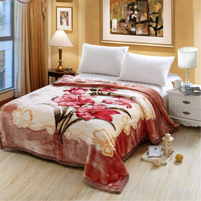 Calentamiento para todas las estaciones Doble grueso grueso grueso suave lana de peluche manta de cama de color sólido
