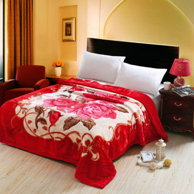 Calentamiento para todas las estaciones Doble grueso grueso grueso suave lana de peluche manta de cama de color sólido