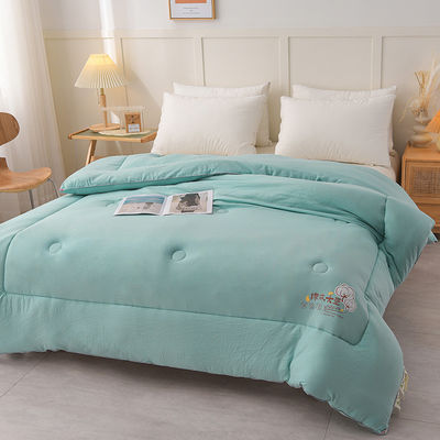 Sostenible poliéster colcha de algodón mezcla de lino doble- para primavera y otoño invierno hotel