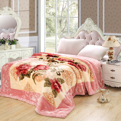 Calentamiento para todas las estaciones Doble grueso grueso grueso suave lana de peluche manta de cama de color sólido