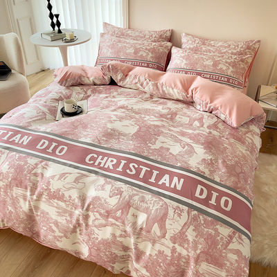 King Size Set de ropa de cama 100% poliéster 3D Impreso Capa de cama de lujo sábanas de cama estilo moderno