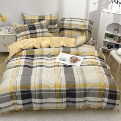 Tipo de ropa de cama de la boda Kit de cuatro piezas de la boda en 100% de algodón para el hospital de la escuela del hotel de casa
