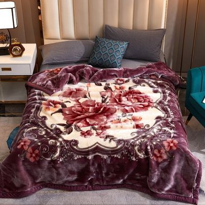 Mantente caliente y cómodo con nuestra manta de cama de lana suave de doble espesor